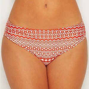Fantasie Orange & White Tribal Swim Bottom XS